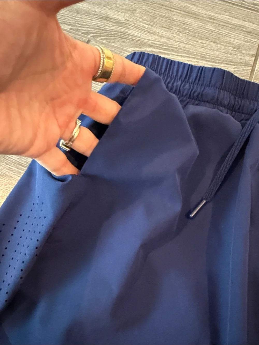 JoyLab Navy Athletic Shorts with Drawstring